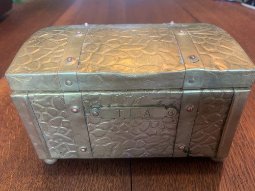 Arts crafts style brass tea - crafts-style,