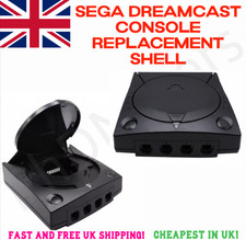 Sega Dreamcast Console Replacement Housing Shell – BLACK – UK STOCK!