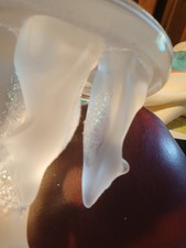 partylite wolf  and baby candle holder