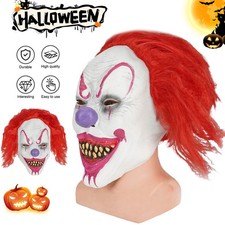 Scary Clown Mask With Messy