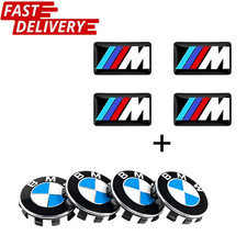 4 BMW Wheel Centre Caps+