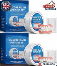 2 Pcs Silicone Dentures Soft