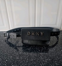 DKNY~Brand New~ Black Logo Belt Bag~Medium Size
