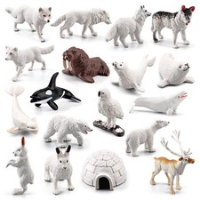 18PCS Arctic Animal Toy
