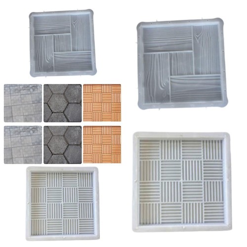 Concrete brick mould garden - concrete,