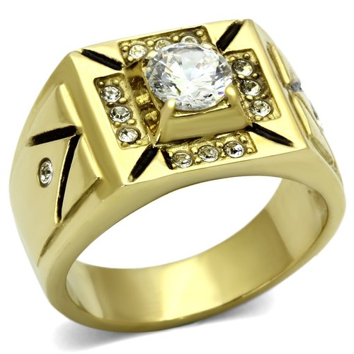 Mens gold ring signet - , pinky
