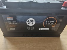 Halfords AGM 019 Start/Stop Technology Car Battery Heavy Duty 12v 95ah AGM019