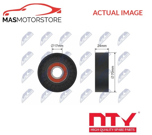 Ribbed belt tensioner pulley - v-ribbed,