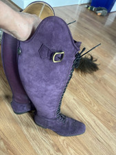 Purple Suede Celeris Dressage Boots