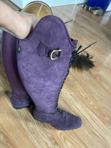 Purple suede celeris dressage - purple,