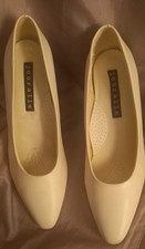 Ladies white court shoes size