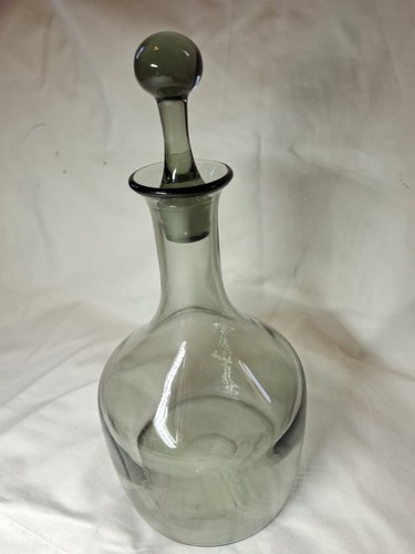 Grey glass orrefors decanter - grey,