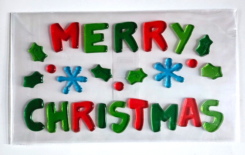 Merry christmas window sticker - merry,