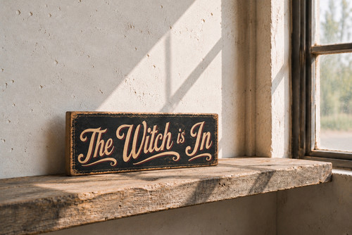 Witch sign vintage - in,
