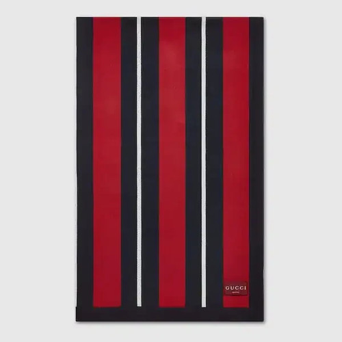 Gucci web wool blanket w - wool, 45.3"w