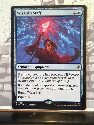 Mtg wizard staff - hob, #0059