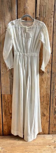 Antique edwardian white cotton - edwardian,