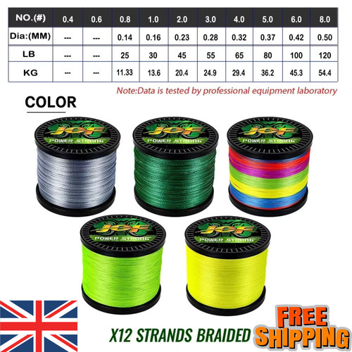 Strands braided fishing - 12,