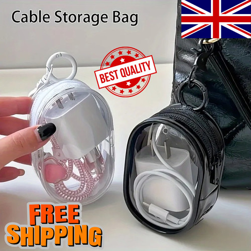 Mini clear zipper storage bag - clear,