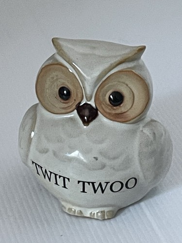 Vintage ceramic owl coin piggy - owl,
