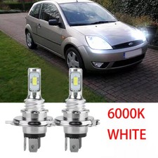 FOR Ford Fiesta MK6 2002-2010 - 2x 6000K LED High/Low Beam Headlight Bulbs