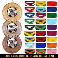 Player of the Match Medals & Ribbons Football Medal Packs Various Sizes, Colours