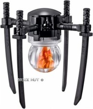 LEGO STAR WARS B'OMARR MONK FIGURE SQUARE SWORD GUARD - 9516 - 2012 - RARE - NEW