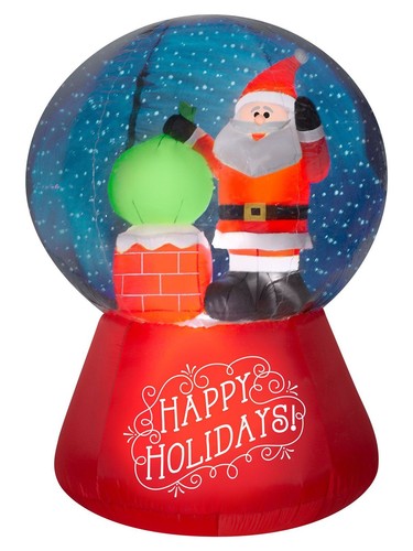Snow globe santa - the, roof