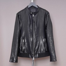 ALL SAINTS Leather Jacket Mens