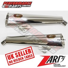 Triumph Thunderbird 1600 2012 Zard Polished Stainless Race Exhaust Silencers