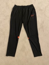 NIKE TRAINING TROUSERS DRI-FIT ACADEMY 21 - BLACK/BRIGHT CRIMSON Size XL Joggers