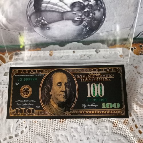 24k gold foil 100 dollars - 24k,