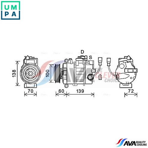 Compressor air conditioning - air,