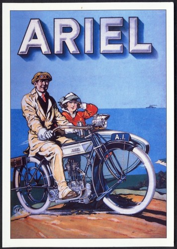 Modern postcard vintage ariel - vintage,