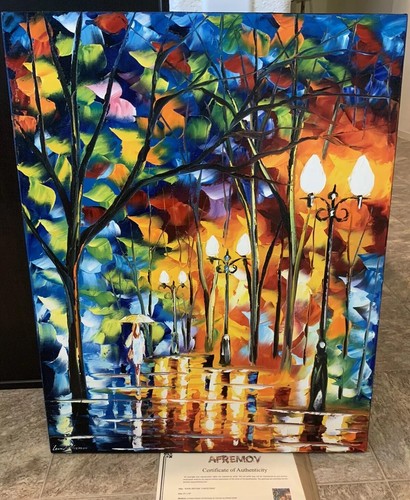 Leonid afremov rain before - leonid,