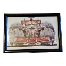 Formula 1 Car Red Koolart Cartoon Photo Framed Gift Workshop Garage Xmas Gift UK