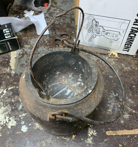 Cast iron antique vintage - iron, glue