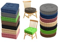 Chair Seat Cushion Booster Thick Chunk Garden Indoor Outdoor Dining Round Square