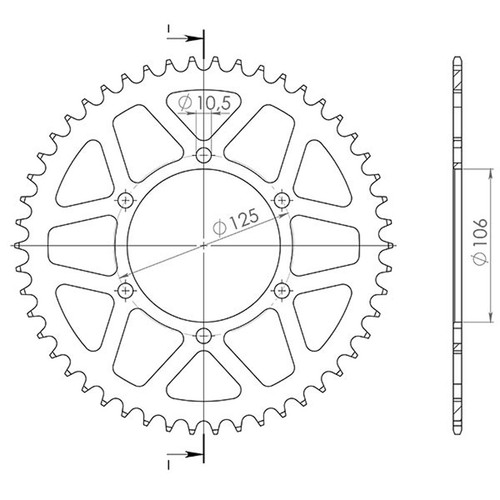 Aluminum crown p520 d50 - crown,
