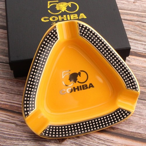 Ceramic cigar ashtray portable - cigar,