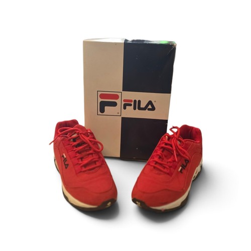 Men red canvas - red, fila