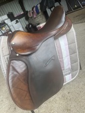 Excellent GP Brown Leather Saddle 18inch  Wide