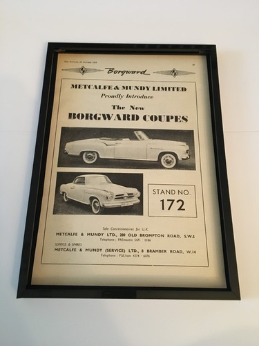 Borgward coupes 1957 framed - borgward, coupes-1957