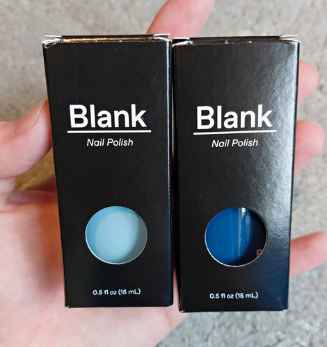 Blank beauty nail polish - blank,