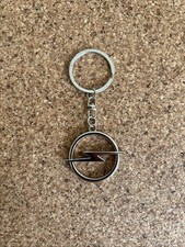METAL  VAUXHALL  OPEL LOGO  KEYRING/KEYCHAIN  , PRICE INCLUDES POSTAGE COST