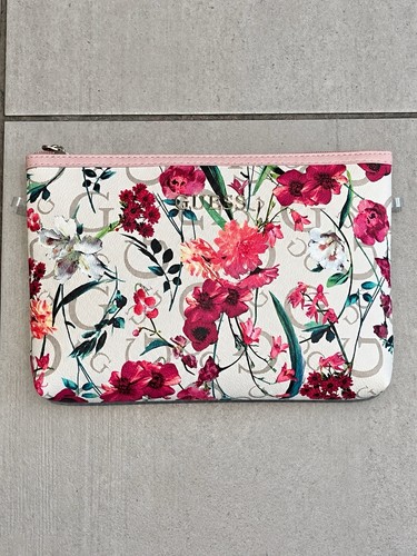 Guess floral pouch cream pink - floral,