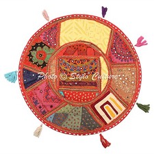 Round Multicolor Floor Cushion