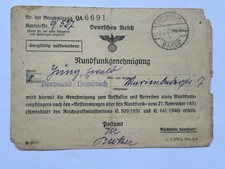 Old radio license dortmund - radio,