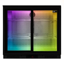 Back Bar Fridge Cooler 208L Capacity Commercial Sliding Double