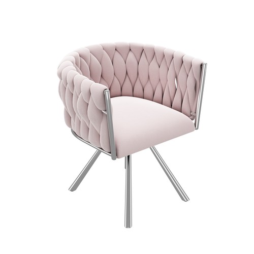 Modern rotatable velvet swivel - modern,